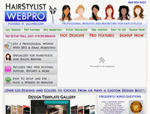 Tablet Screenshot of hairstylistwebpro.com